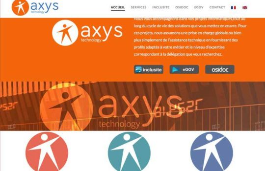 Design de site web – Axys