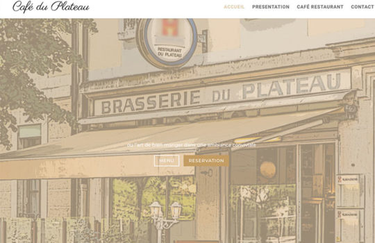 Site web restaurant Genève